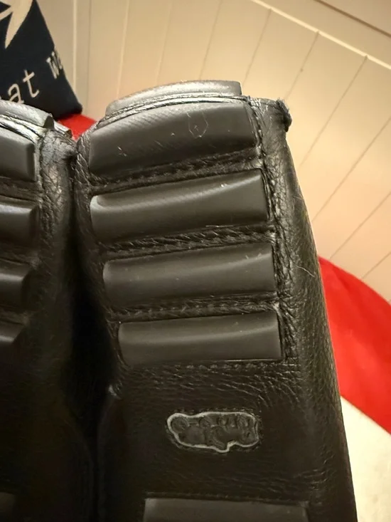 COACH Crosby Driver Pebble Leather Loafers 8B - Picture 7 of 12